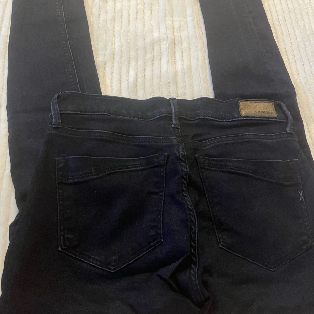 Express Women’s Supersoft Midrise Blue Jeans 4 Short BUNDLE - Picture 9 of 10